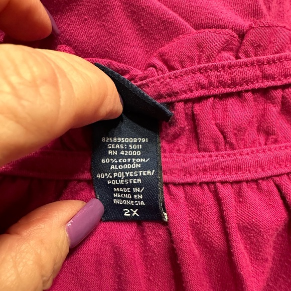 Basic Editions 2 Casual Tops - Size 2X - Picture 9 of 14